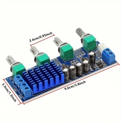 Zesilovač 2x50W s třípásmovými korekcemi