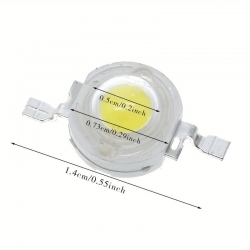 LED 1W bílá 6000K, 85lm/350mA, 120°