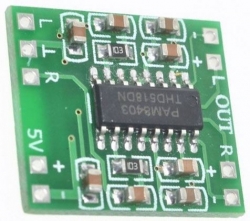 Zesilovač ve třídě D 2x3W, modul PAM8403