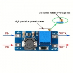 Napájecí modul, step-up měnič 2A s MT3608