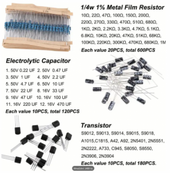 Velká sada součástek pro elekltroniky